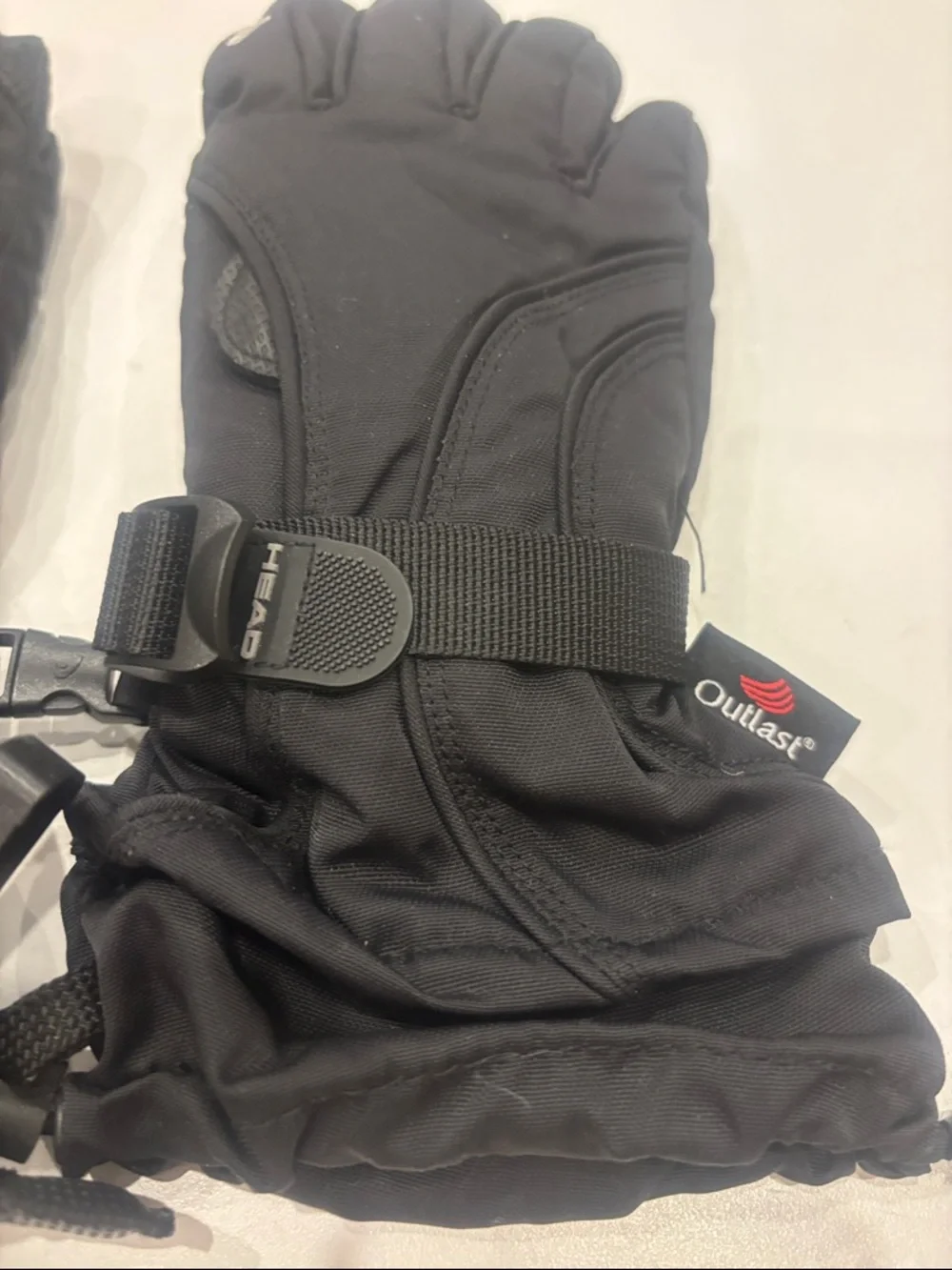 Head Black Insulated Ski Gloves with Adjustable Strap